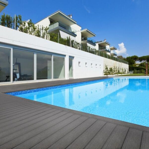 Ground Floor WPC Decking, For Swimming Pool Side Deck1