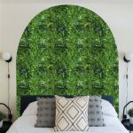 Green PVC Vertical Artificial Wall Mat