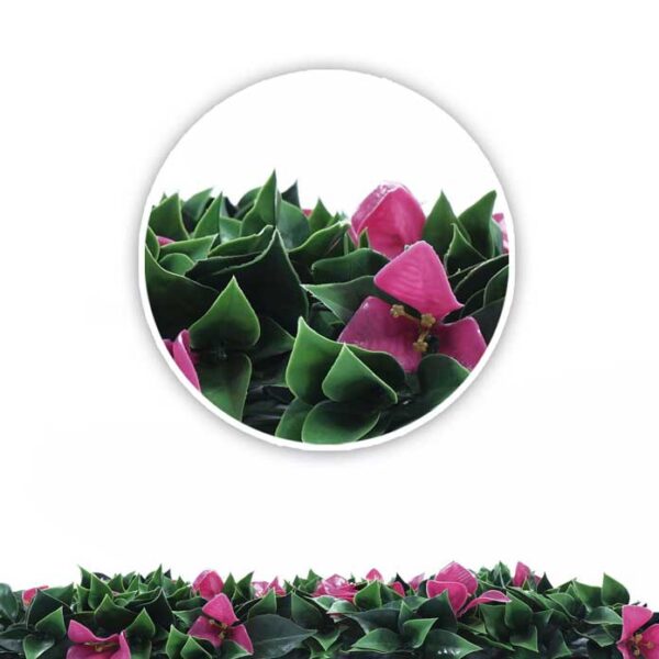 Pink-Flower-On-Green-Nylon-Decorative-40X40-Inches-Artificial-Grass-1