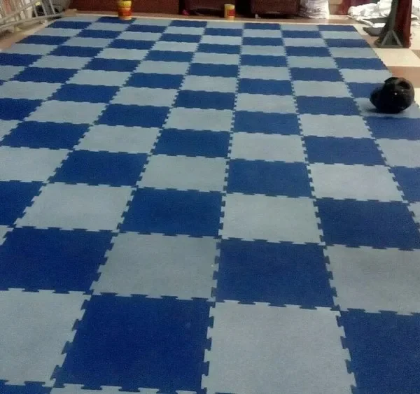 Interlocking Color Rubber Floor Tile, For Gym