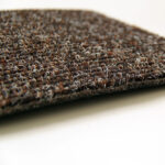 Coffee Aluminum Mat Wide Stripe Needle Felt Carpet